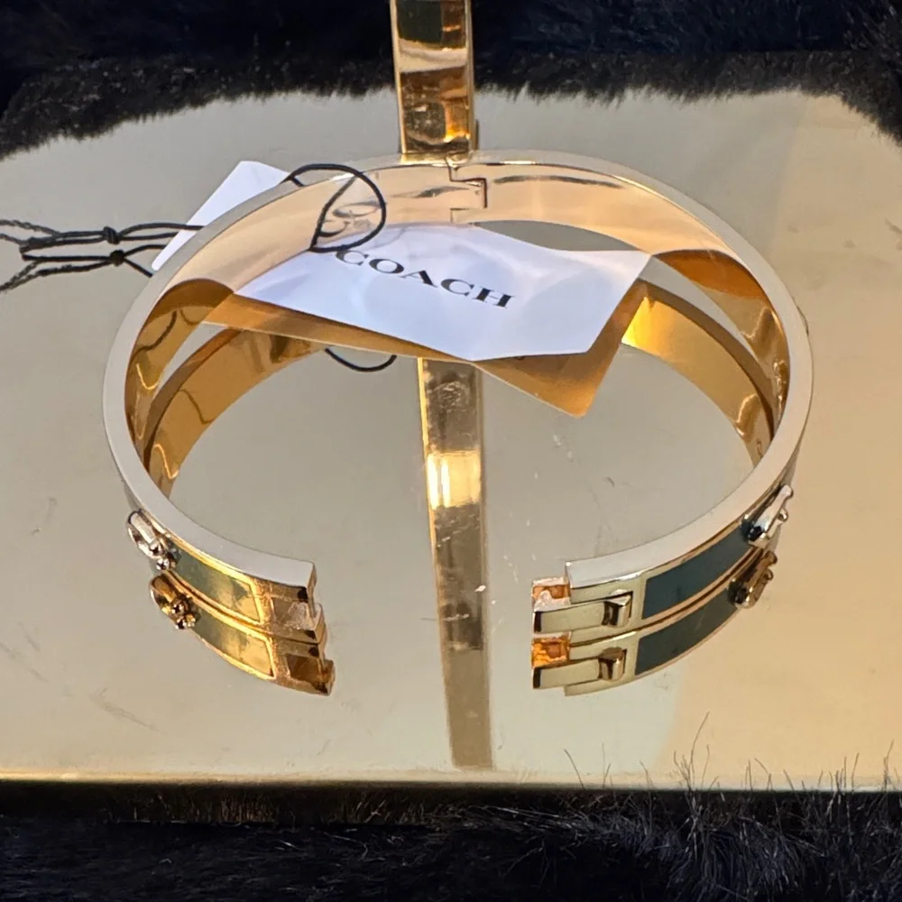 Coach Gold and Dark Green Bracelet - Picture 7 of 8